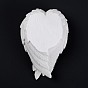 Feather Wings Resin Jewelry Dish Display Stand Ornaments, for Home Desk Decorative