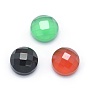 Natürlichen Edelstein Cabochons, facettiert, Halbrund