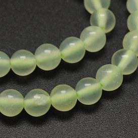 Natural New Jade Round Beads Strands