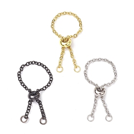 Adjustable Stainless Steel Cable Chain Slider Ring Making, Adjustable Finger Ring Making