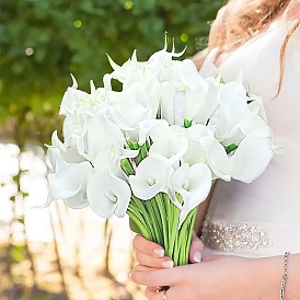 Пластиковый искусственный цветок, для свадебного букета своими руками, вечернее украшение дома, калла