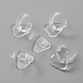Mini présentoirs en plastique à anneau unique, porte-bagues