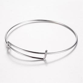 Bracelet extensible réglable en acier inoxydable 304