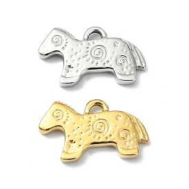 304 Stainless Steel Pendants, Horse Charm