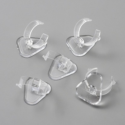 Mini présentoirs en plastique à anneau unique, porte-bagues