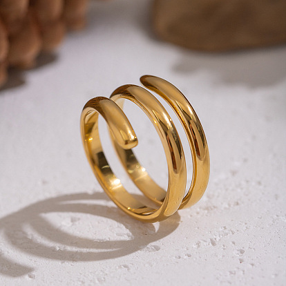 Цветок 304 манжеты из нержавеющей стали для женщин, ионное покрытие (ip), без кадмия, без никеля и без свинца