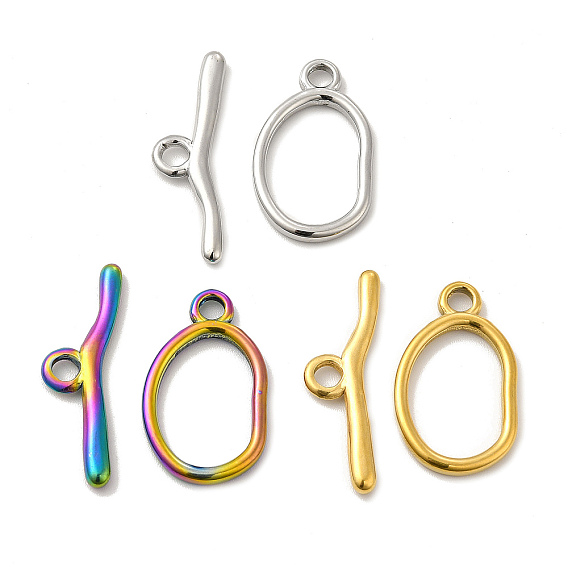 Ионное покрытие (ip) 304 застежки из нержавеющей стали, овальные