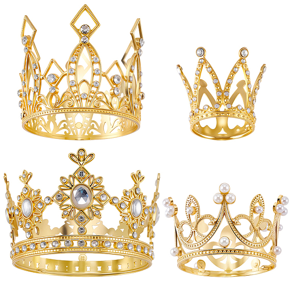 4 шт. 4 стили корона из цинкового сплава украшение для торта