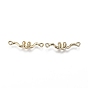 Alloy Jewelry Link, Twisted Bar