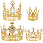 4 шт. 4 стили корона из цинкового сплава украшение для торта