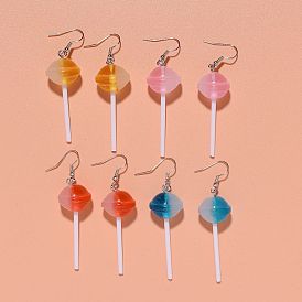 Смолы болтаться серьги, конфеты, платина