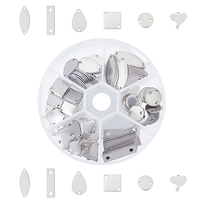 304 Stainless Steel Links Connectors, Mixed Shapes