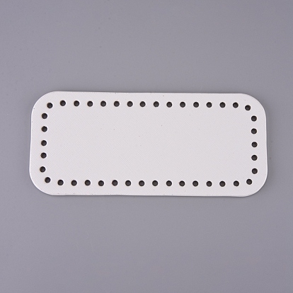 PU Leather Rectangle Long Bag Bottom, for Knitting Bag, Women Bags Handmade DIY Accessories