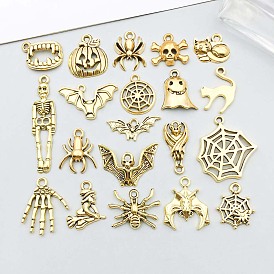 Сплавочные подвески тибетского стиля, темы хэллоуина