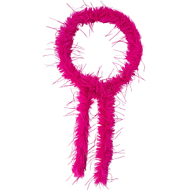 Волокнистый верх для декорированных вручную аксессуаров из искусственной шерсти