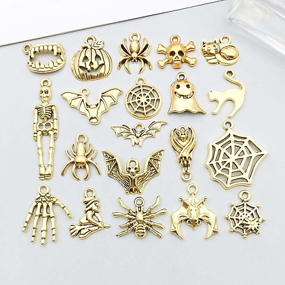 Сплавочные подвески тибетского стиля, темы хэллоуина