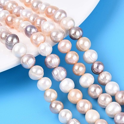 Нити из натурального культивированного пресноводного жемчуга, картофель