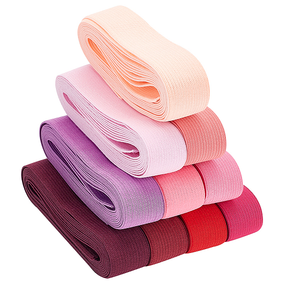 25м 10 цвета цветная плоская эластичная лента, швейные принадлежности для одежды