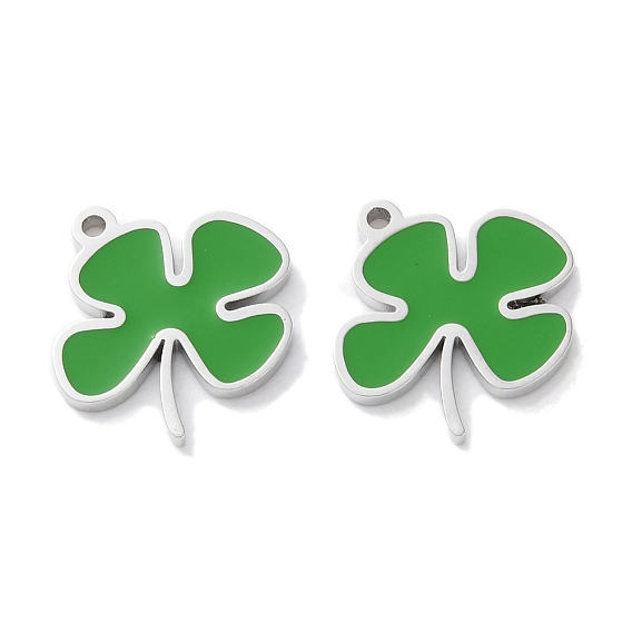 304 прелести нержавеющей стали, с эмалью, клевер очарование