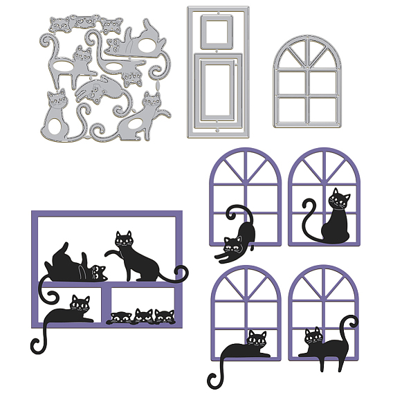 Углеродистая сталь разрезает трафареты, для diy scrapbooking, Фотоальбом, декоративная бумага для тиснения, цвет нержавеющей стали