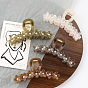 Cute Pearl Flower Plastic Large Claw Hair Clips, for Women Girl Thick Hair