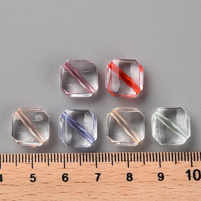 Transparent Acrylic Beads, Rhombus