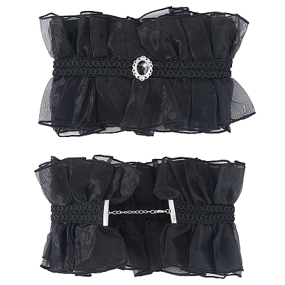 Галстуки-бабочки из органзы и акрила