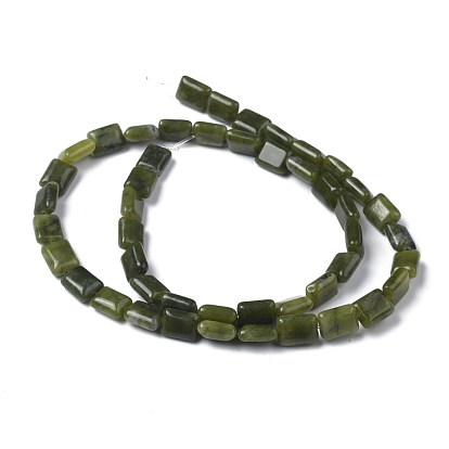 Natural Xinyi Jade/Chinese Southern Jade Beads Strands, Cuboid