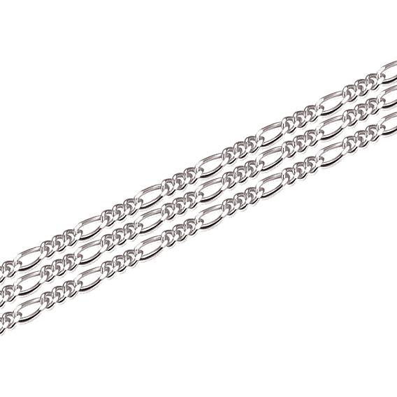 925 серебряная цепочка фигаро, пайки