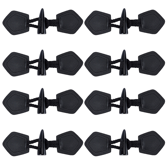 8шт. смоляные кнопки, кнопки-застежки из искусственной кожи, швейные принадлежности, рог