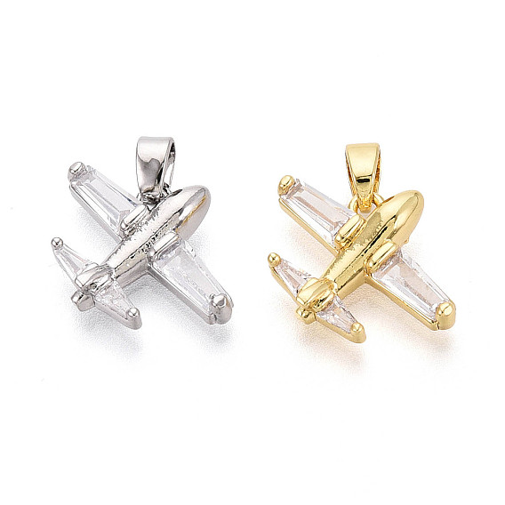 Латунные микро проложить кубического циркония подвески, прелести самолета