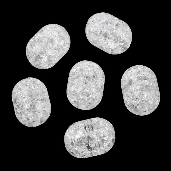 Transparent Crackle Acylic Beads, Column
