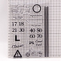 Number TPR Plastic Stamps, for DIY Scrapbooking, Photo Album Decorative, Cards Making