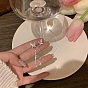 Alloy Rhinestone Stud Earrings, with 925 Silver Pin