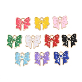 Подвески из эмали и сплава, бантом прелести, золотой свет