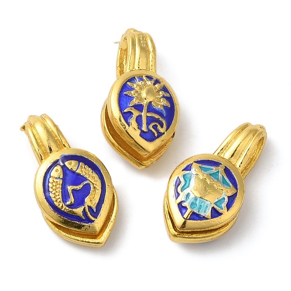 Буддийские подвески из латуни, эмали, стойки, ювелирная фурнитура Будды, реальный 18 k позолоченный