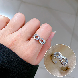 8mm Titanium Steel Cold Wind Disco Ring - Simple and Personalized Index Finger Ring.