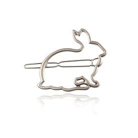 Полая геометрическая шпилька из кроличьего сплава, заявление держателя конского хвоста, аксессуары для волос для женщин и девочек