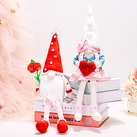 Haobei Valentine's Day Mother's Day long-legged doll window decoration holiday gift faceless doll decoration