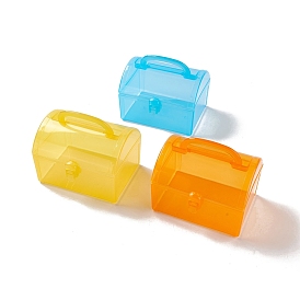 Прозрачный pt пластиковый многоцелевой портативный ящик для хранения, коробка для шитья, ящик для инструментов, аптечка первой помощи, чехол-органайзер для принадлежностей для рукоделия, с запирающейся крышкой и ручкой, арочные прямоугольник