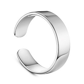 925 Sterling Silver Cuff Rings, Open Rings