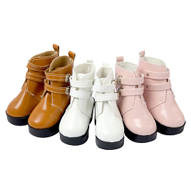 Imitation Leather Doll Shoes, Heightening Boot for 18 inch American Girl Dolls Accessories