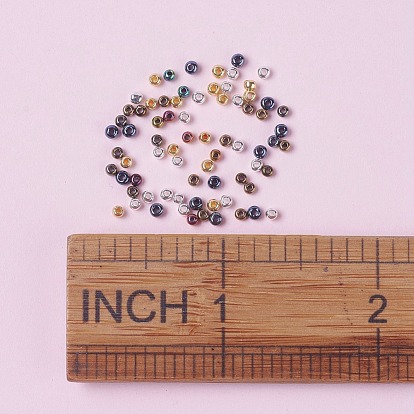 12/0 Grade A Round Glass Seed Beads, Iris Round Beads