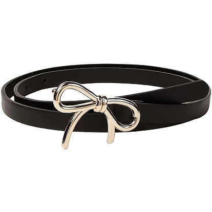 Женские ремни-цепочки из искусственной кожи с бантом из сплава