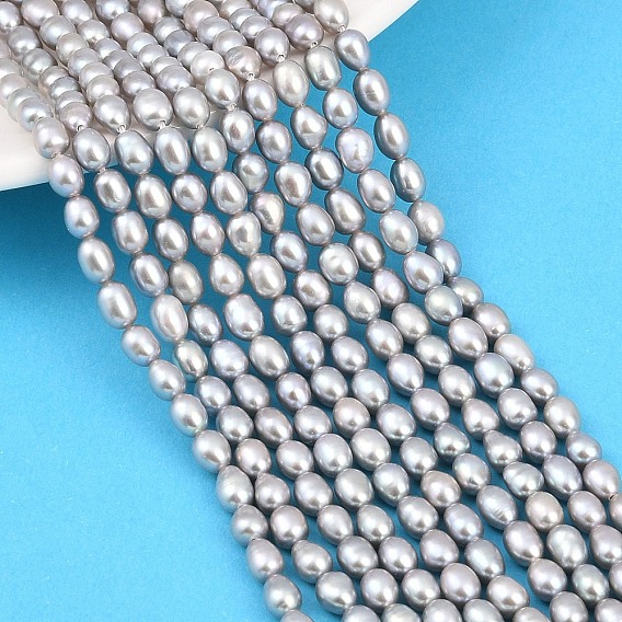 Нити из натурального культивированного пресноводного жемчуга, рис, класс 5