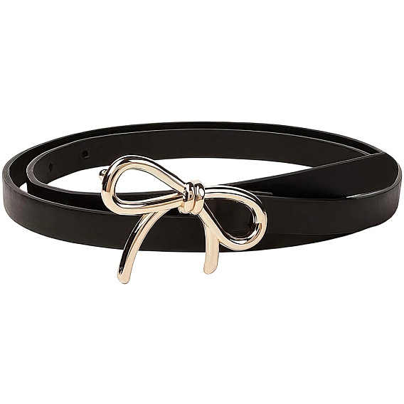 Женские ремни-цепочки из искусственной кожи с бантом из сплава