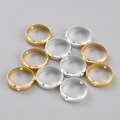 Латунные бусины в оправе, долговечный, круглые кольца