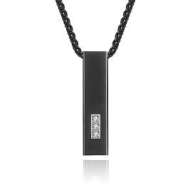 Stainless Steel Pendant Necklaces, Rectangle Urn Ashes Necklaces