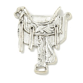 Tibetan Style Alloy Western Cowboy Saddle Watch Fob Metal Chandelier Component Links, Lead Free and Cadmium Free