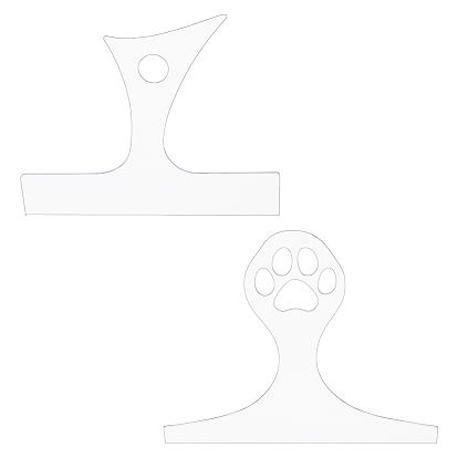 2шт 2 стили прозрачные акриловые шаблоны фрезера, разделочная доска с прозрачной акриловой ручкой, направляющие инструменты для угловых изогнутых трафаретов для деревообработки